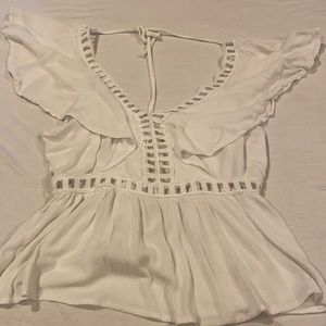 Charlotte russe white cut out top